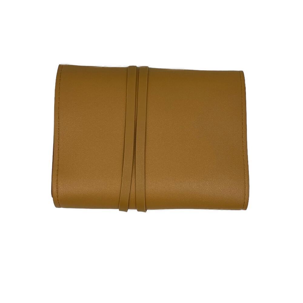 Glass Ladder Co Katherine Tech Organizer Roll Up Travel Pouch Camel - Picture 2 of 7